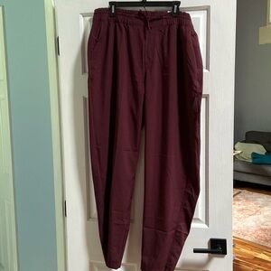 Burgundy joggers from Old Navy